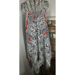 Wrangler Women's Paisley Print Sleeveless Dress Size M Western Boho Festival